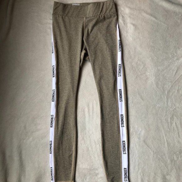 Stronger Label Leggings Tan/Brown - Picture 6 of 9